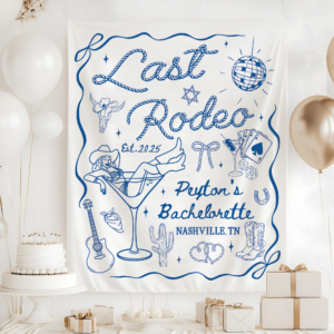 Last Rodeo Bachelorette Tapestry, Nashville Bach Tapestry