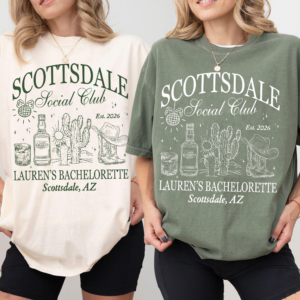 Scottsdale Social Club Bachelorette Shirt, Bach Party Matching Shirt