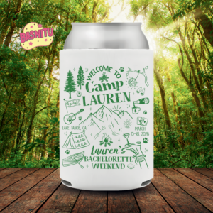 Custom Bachelorette Weekend Can Cooler – Bach Party Favor