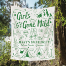 Girls Gone Wild Camp Bachelorette Tapestry – Lake Outdoor Bachelorette Party Banner & Camp Bach Flag