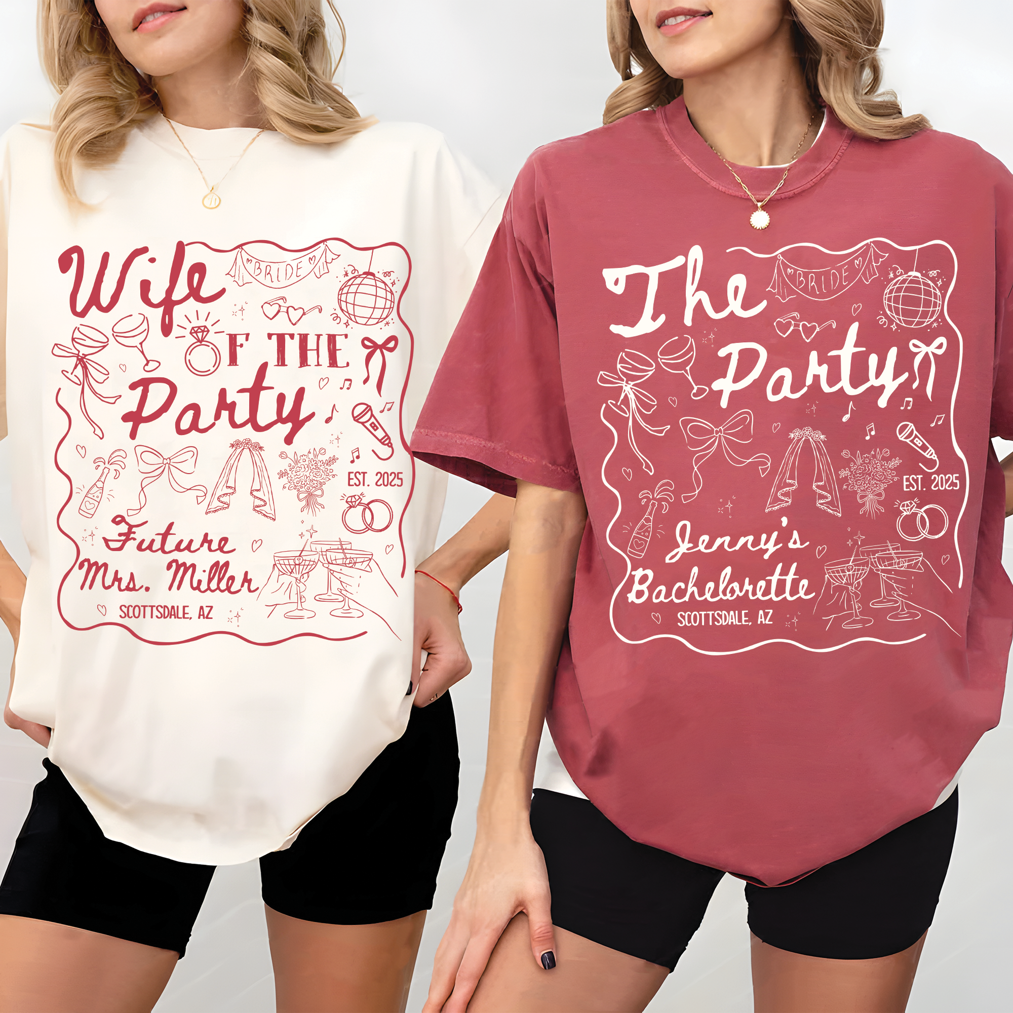 Wife of The Party Bachelorette Party Matching Shirt Wife of The Party Bachelorette Party Matching Shirt