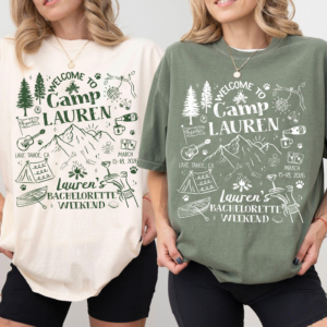 Custom Camping Bachelorette Weekend Shirt, Bach Party Matching Shirt