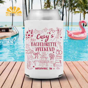 Custom Bachelorette Party Can Cooler - Cowgirl Bach Coozie