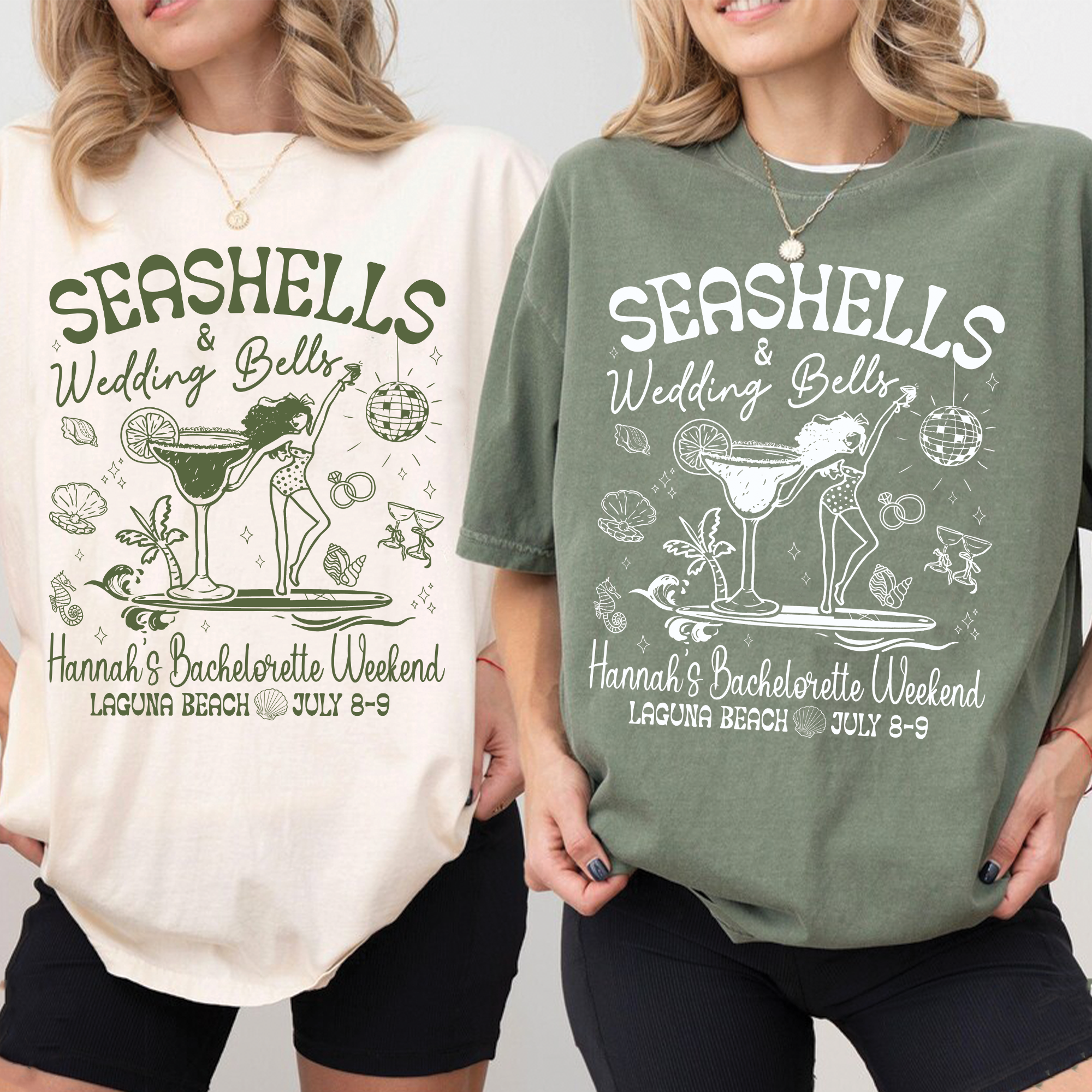 Seashells & Wedding Bells Bachelorette Shirt Seashells & Wedding Bells Bachelorette Shirt