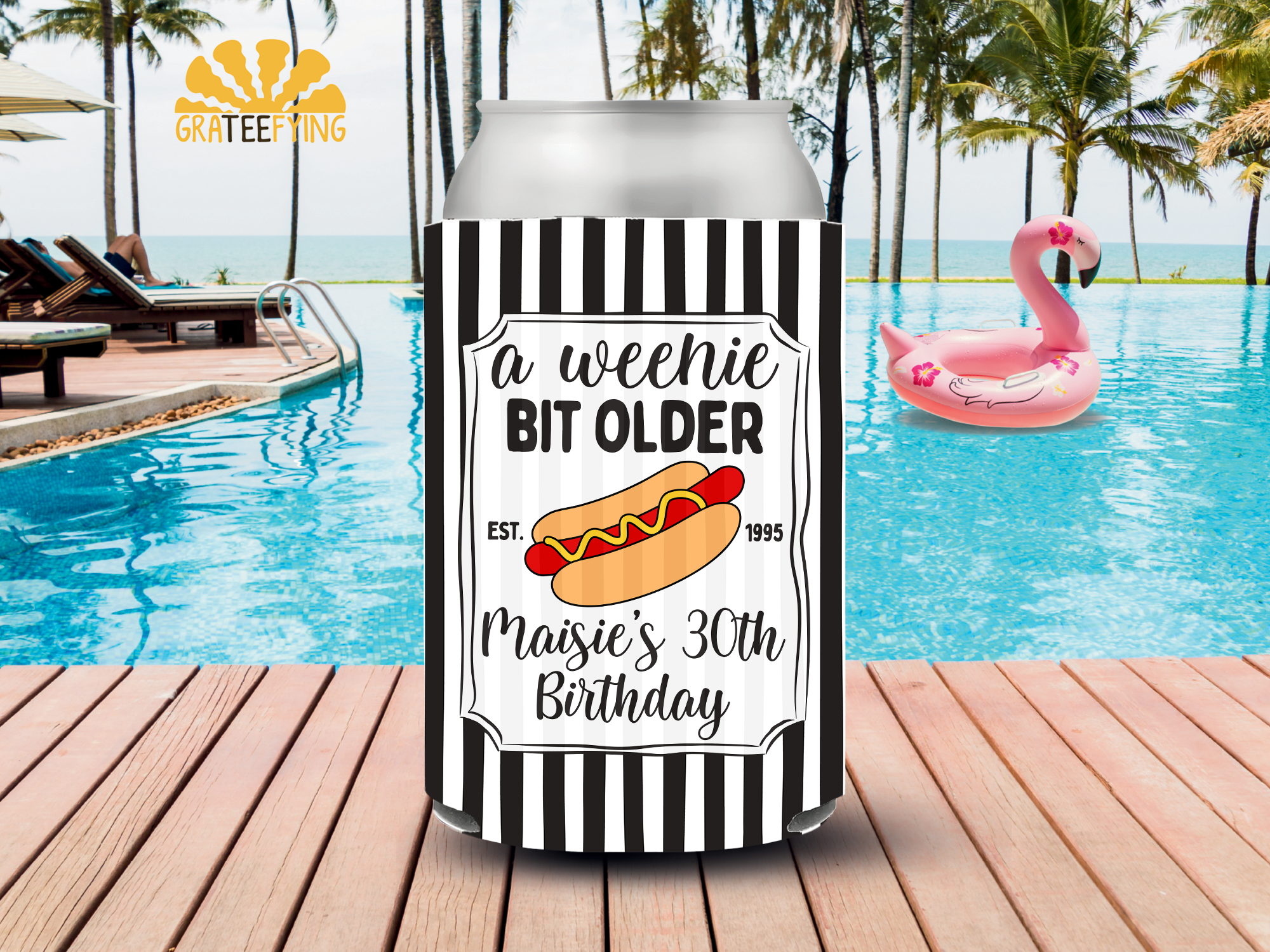 A Weenie Bit Older Birthday Can Cooler A Weenie Bit Older Birthday Can Cooler