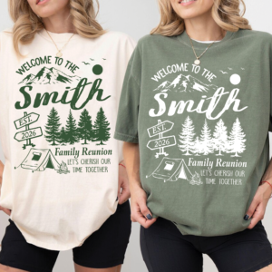 Custom Camping Family Reunion Shirt, Family Matching Shirt
