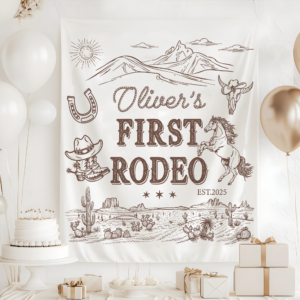First Rodeo Birthday Tapestry