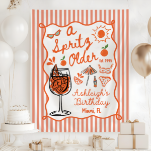 A Spritz Older Birthday Tapestry