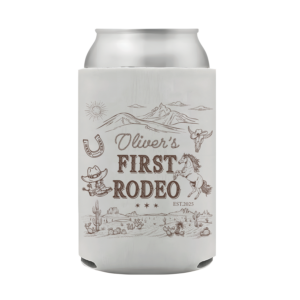 First Rodeo Birthday Can Cooler