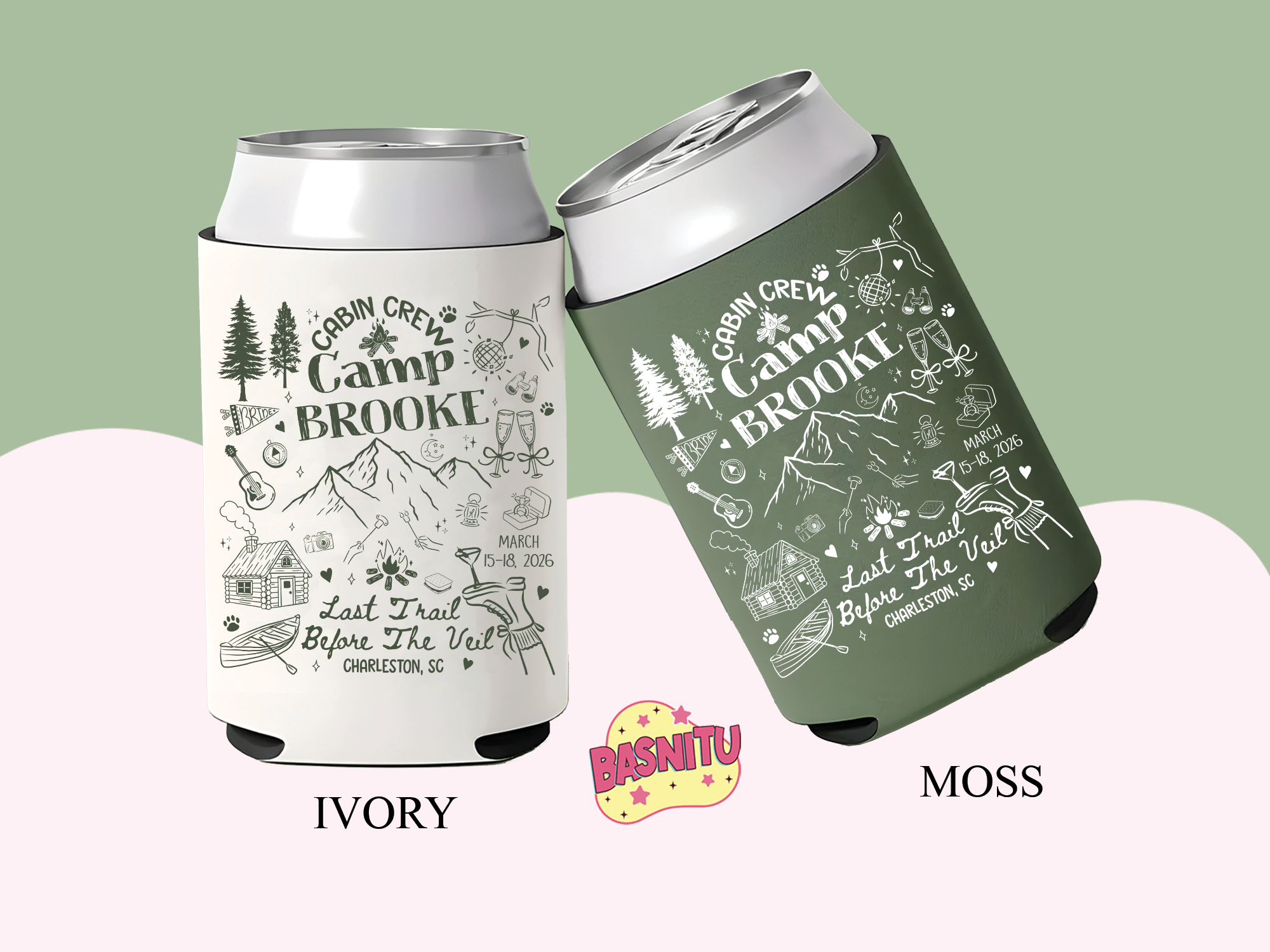 Cabin Crew Bachelorette Can Cooler – Last Trail Before the Veil Cabin Crew Bachelorette Can Cooler – Last Trail Before the Veil