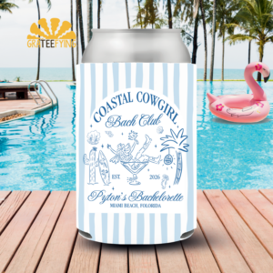 Cowgirl bachelorette can cooler