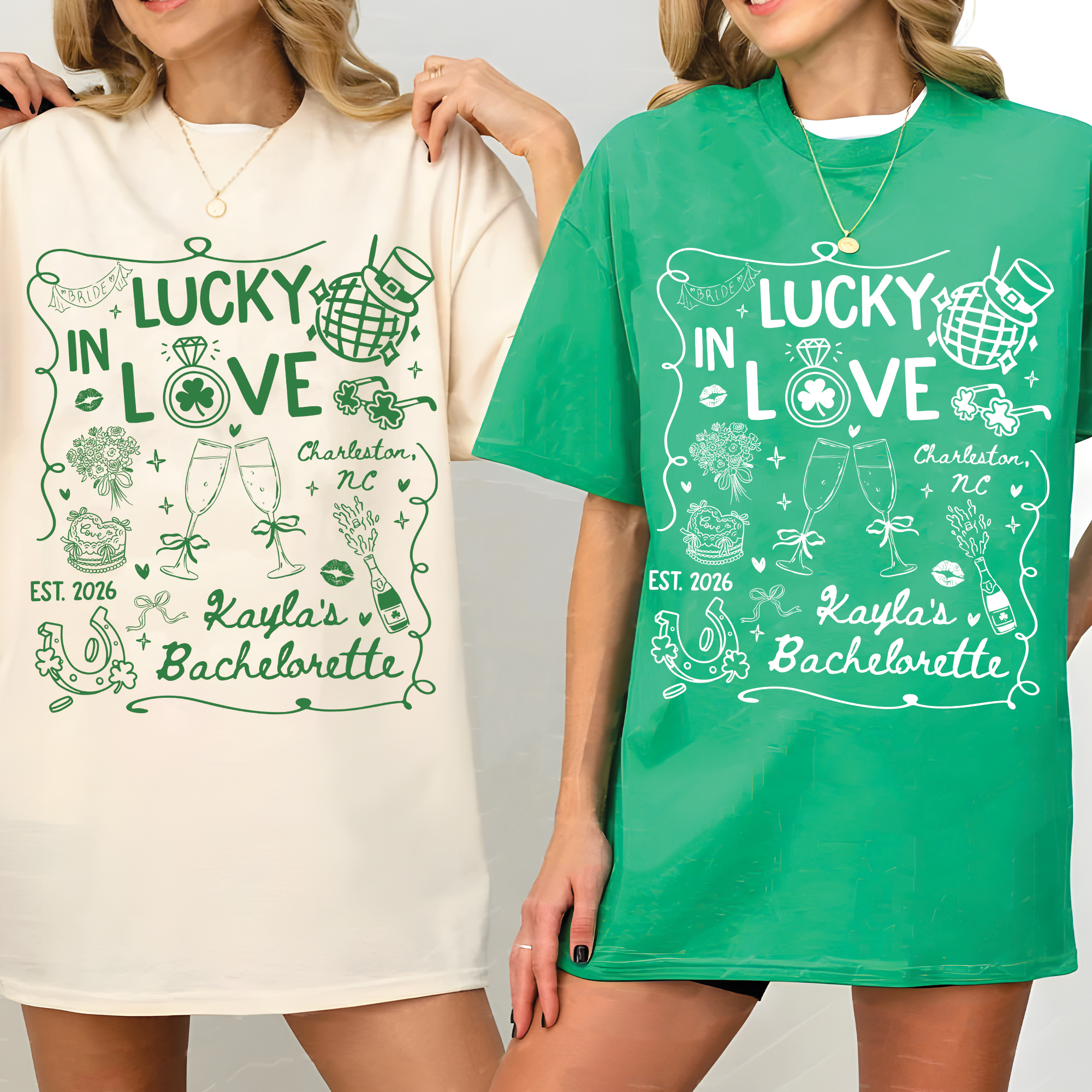 Lucky In Love Bachelorette Party Shirt Lucky In Love Bachelorette Party Shirt