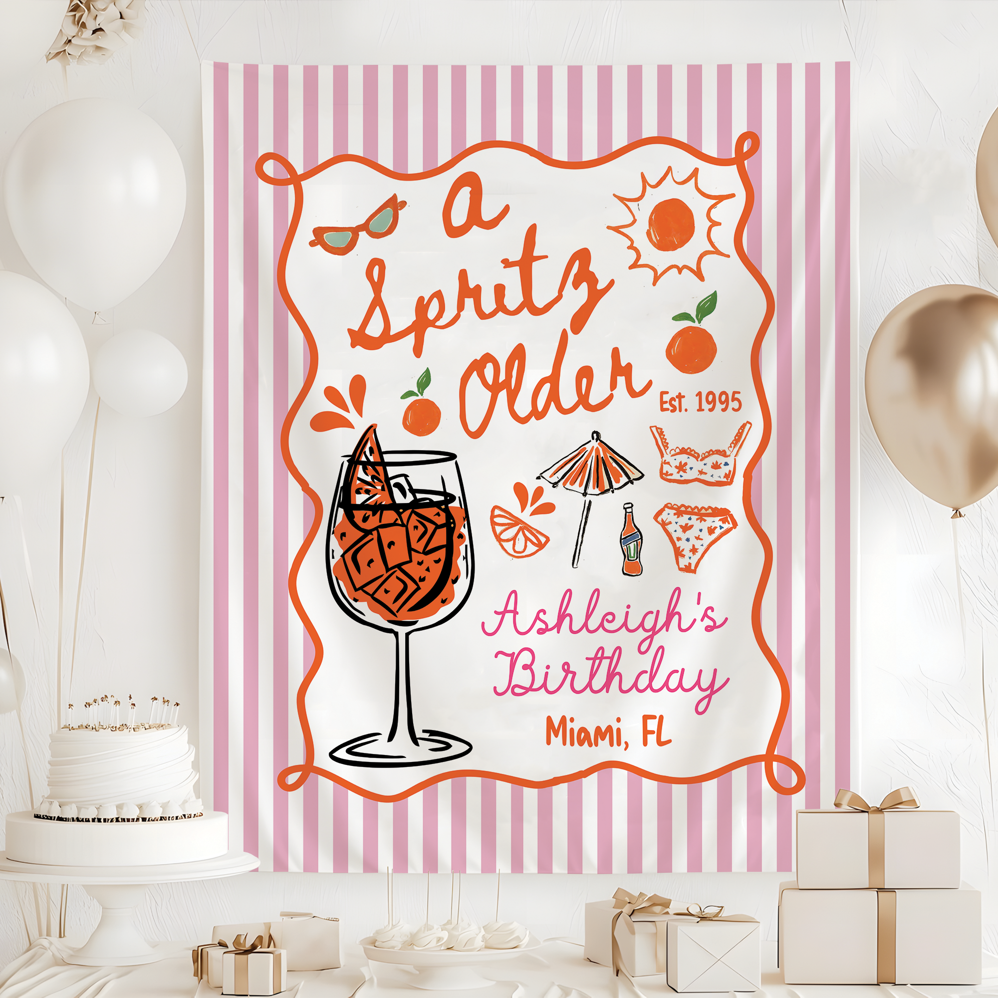 A Spritz Older Birthday Tapestry A Spritz Older Birthday Tapestry - Image 2