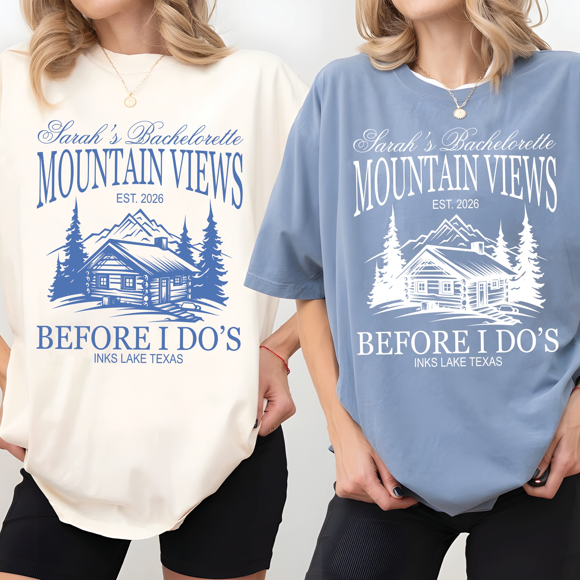 Custom Camp Bachelorette Shirt, Mountain Views Before I Do Shirt Custom Camp Bachelorette Shirt, Mountain Views Before I Do Shirt - Image 2