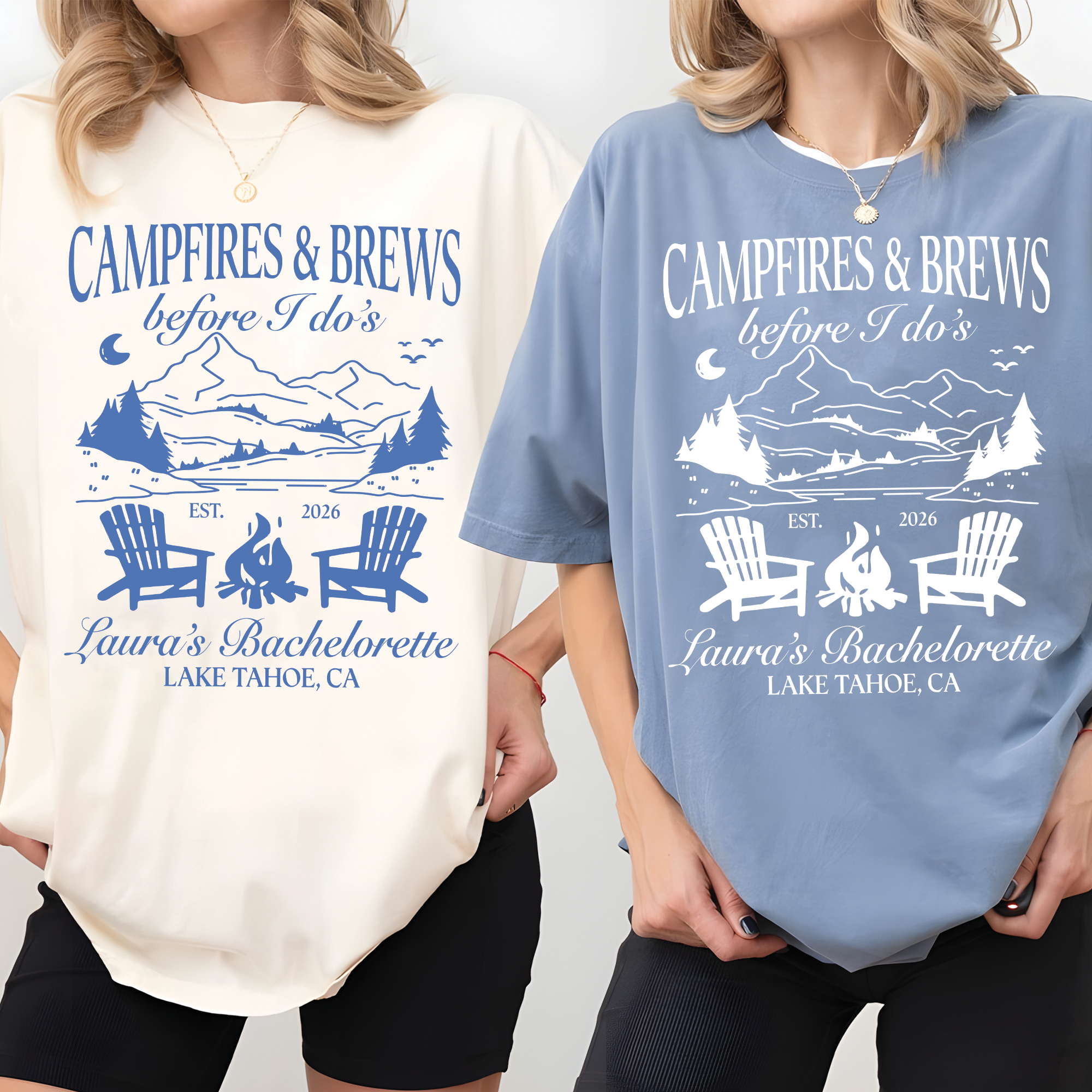 Campfires and Brews Before I Dos Shirt, Bach Party Matching Shirt Campfires and Brews Before I Dos Shirt, Bach Party Matching Shirt - Image 2