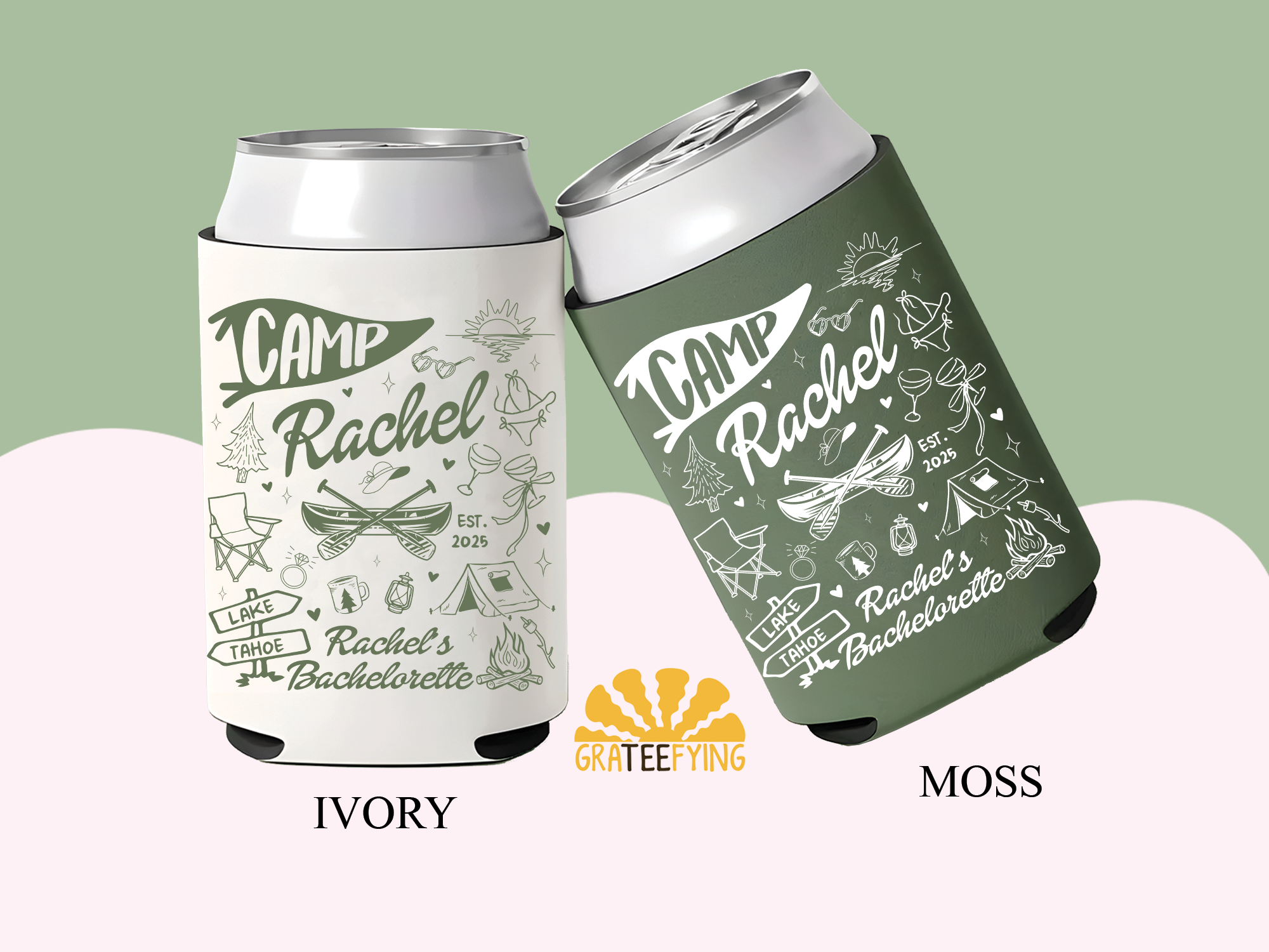 Camp Bachelorette Can Coolers Camp Bachelorette Can Coolers - Image 2