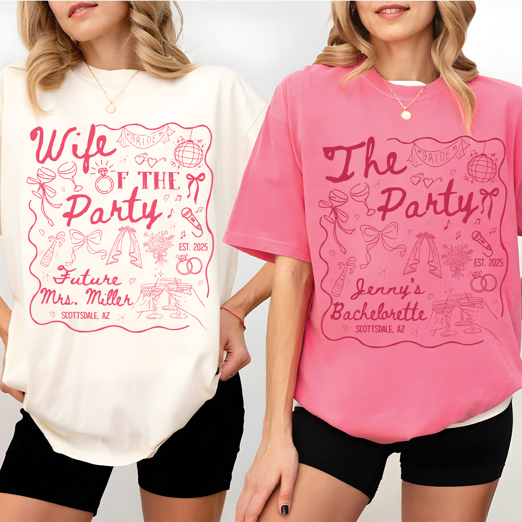 Wife of The Party Bachelorette Party Matching Shirt Wife of The Party Bachelorette Party Matching Shirt - Image 2