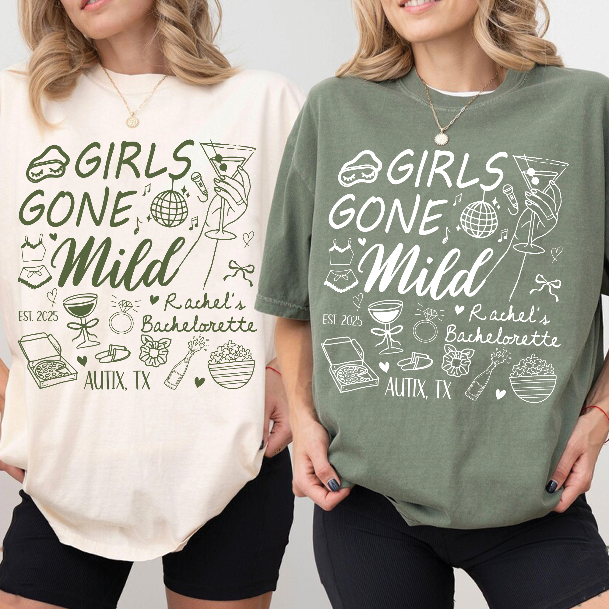 Custom Girls Gone Mild Bachelorette Party Shirt Custom Girls Gone Mild Bachelorette Party Shirt - Image 2