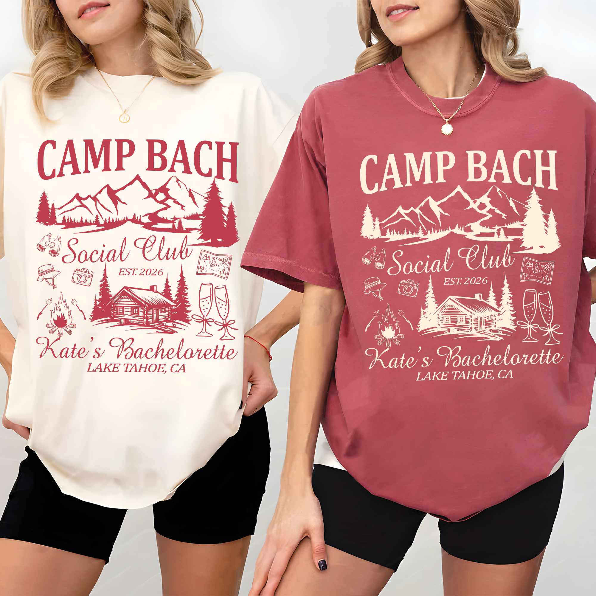 Custom Camp Bachelorette Shirt, Bach Party Matching Shirt Custom Camp Bachelorette Shirt, Bach Party Matching Shirt - Image 2