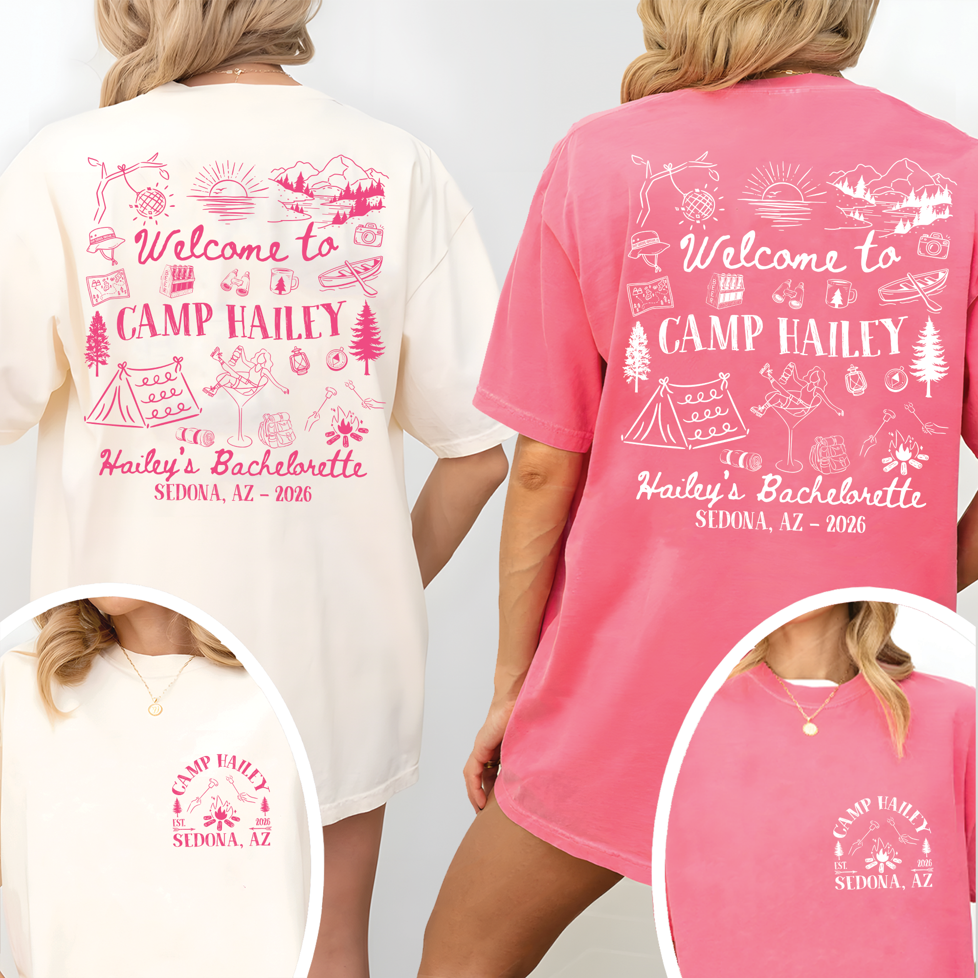 Camping Bachelorette Shirt – Personalized Camp Bach Weekend Tee Camping Bachelorette Shirt – Personalized Camp Bach Weekend Tee - Image 5
