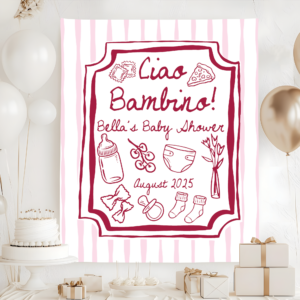 Ciao Bambino Baby Shower Tapestry