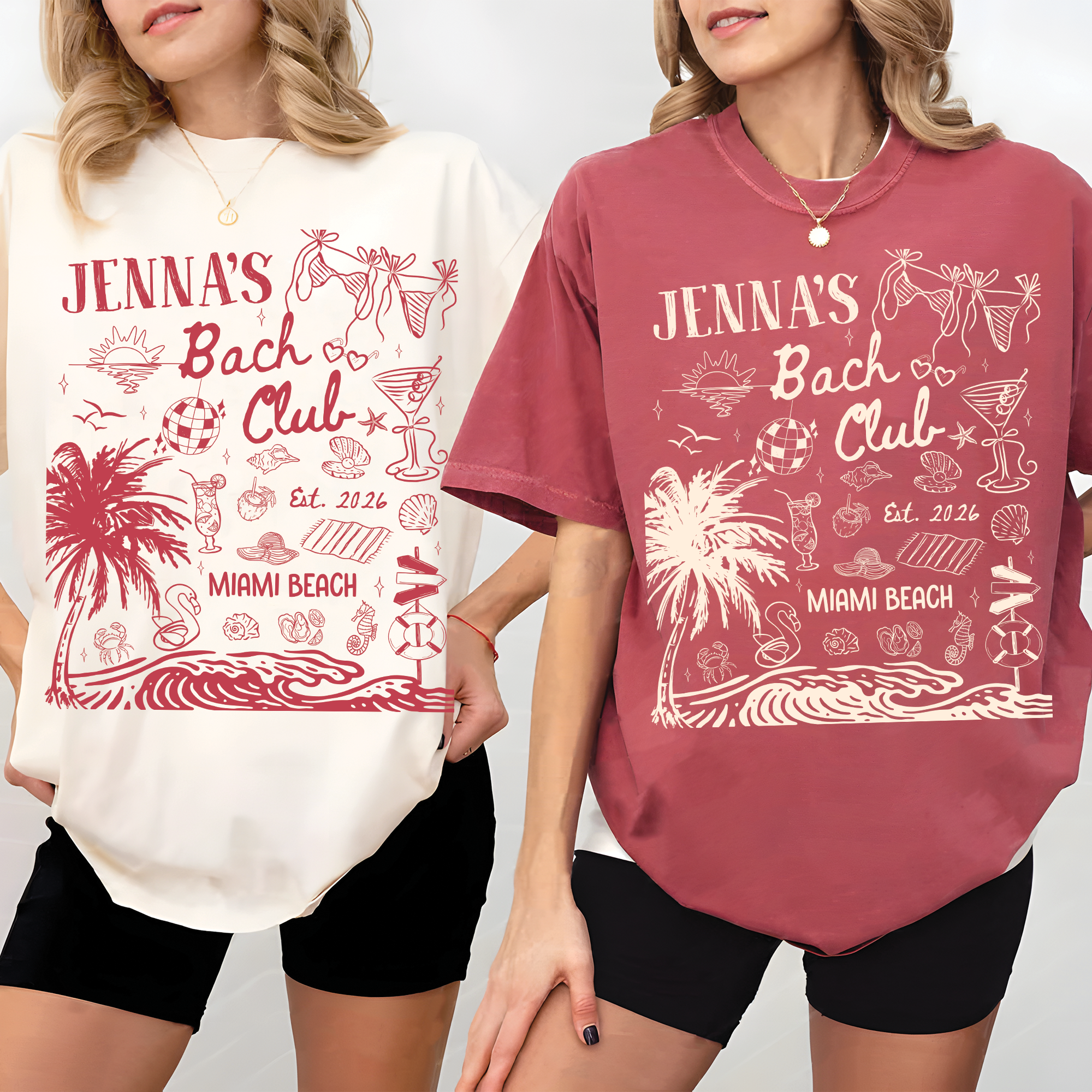 Custom Beach Bachelorette Party Shirt, Bach Party Matching Shirt Custom Beach Bachelorette Party Shirt, Bach Party Matching Shirt - Image 3