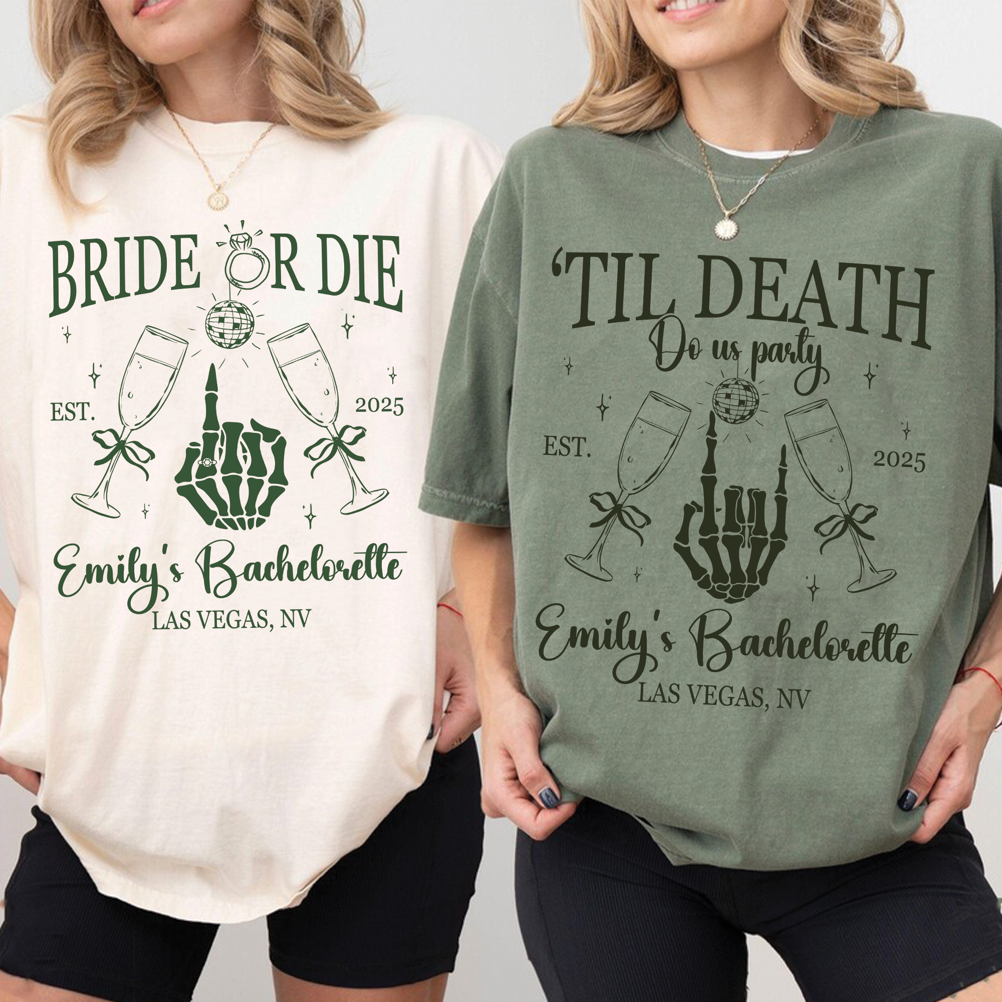 Bride Or Die Halloween Bachelorette Shirt Bride Or Die Halloween Bachelorette Shirt - Image 3