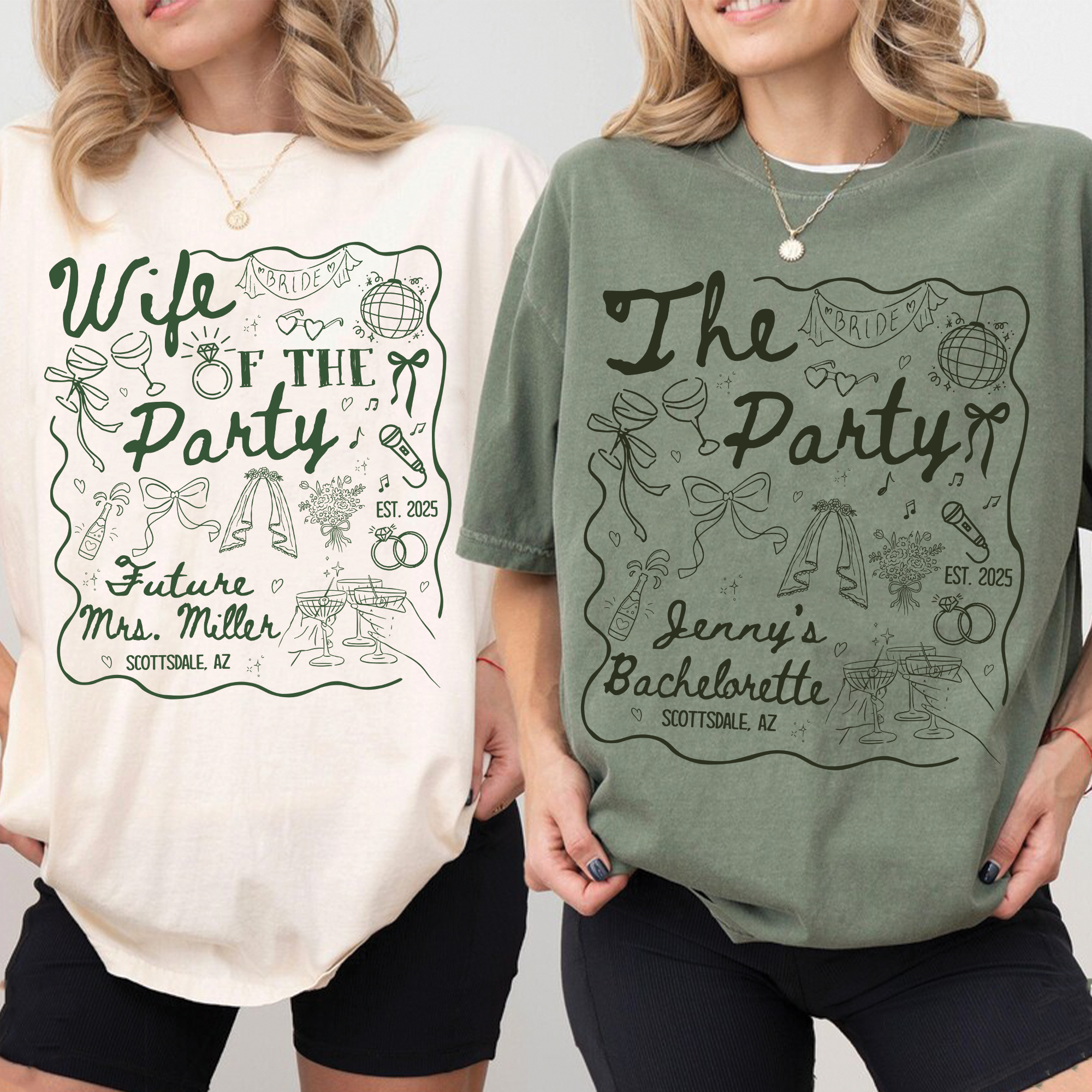 Wife of The Party Bachelorette Party Matching Shirt Wife of The Party Bachelorette Party Matching Shirt - Image 3