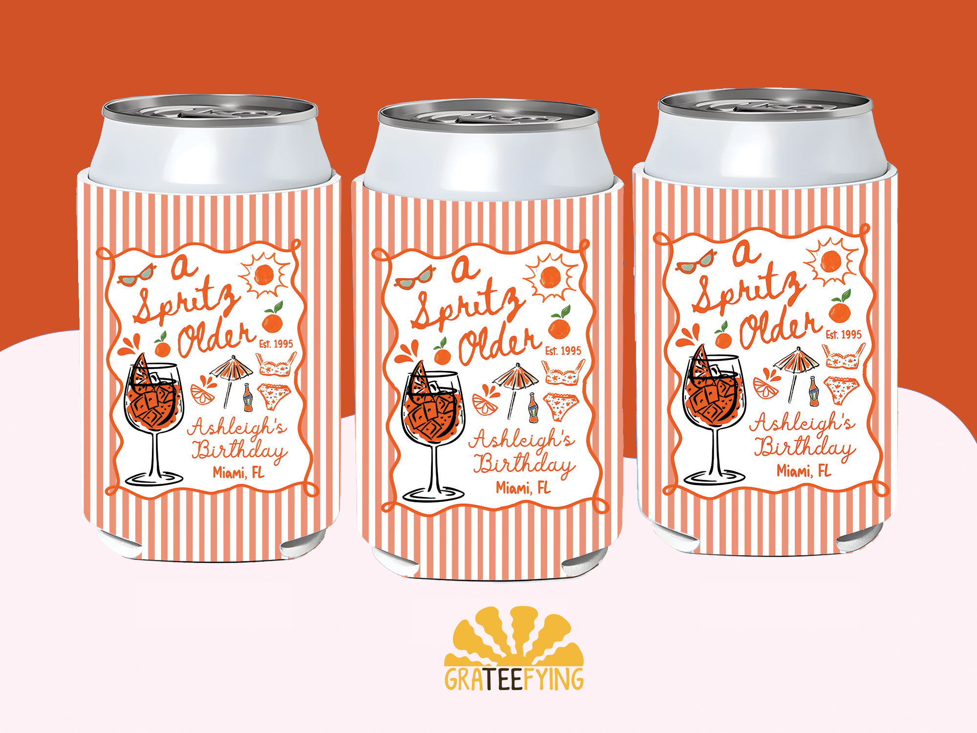 A Spritz Older Birthday Can Cooler A Spritz Older Birthday Can Cooler - Image 2