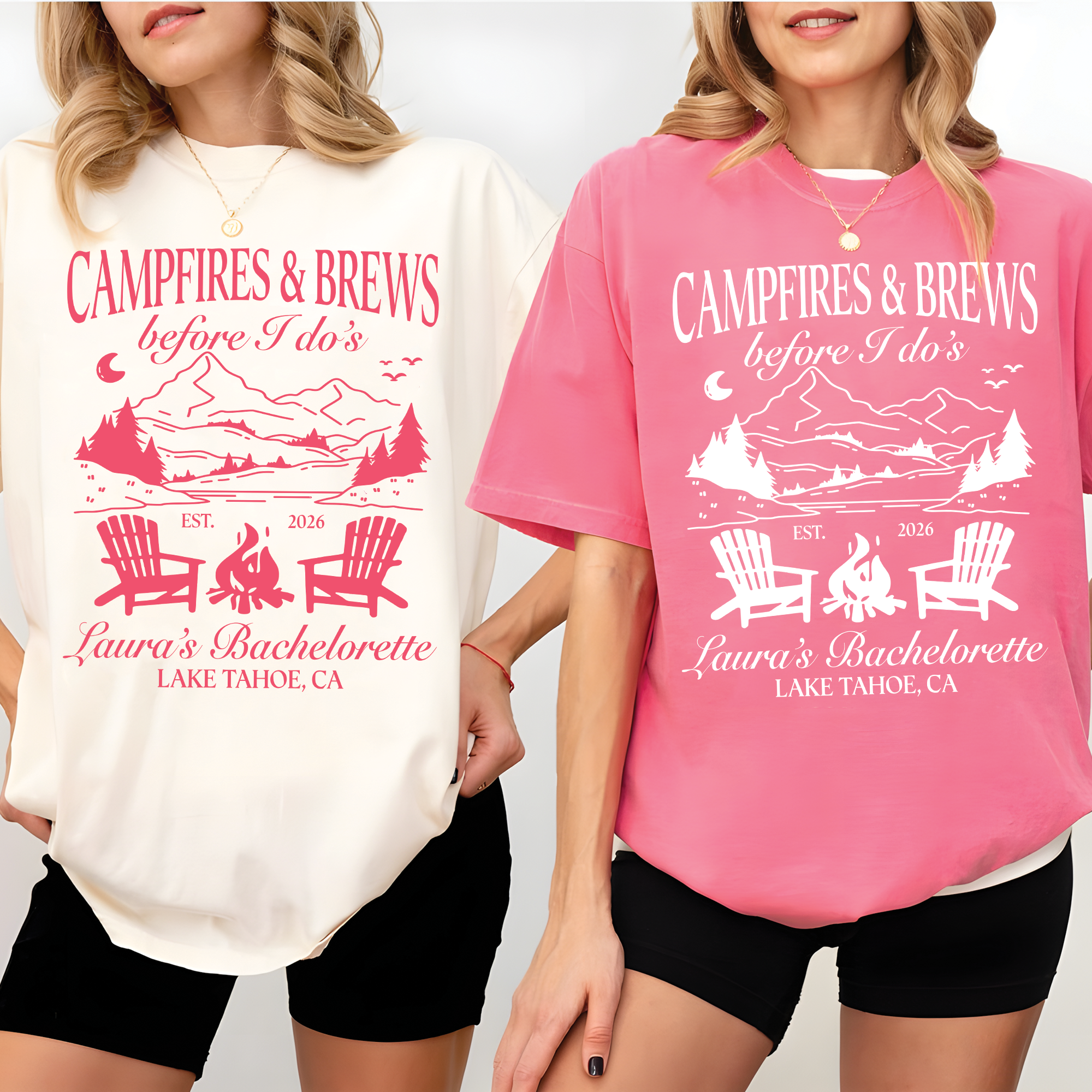 Campfires and Brews Before I Dos Shirt, Bach Party Matching Shirt Campfires and Brews Before I Dos Shirt, Bach Party Matching Shirt - Image 3