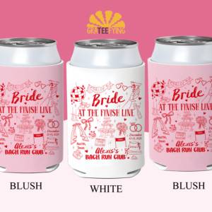 Custom Running Bachelorette Can Cooler