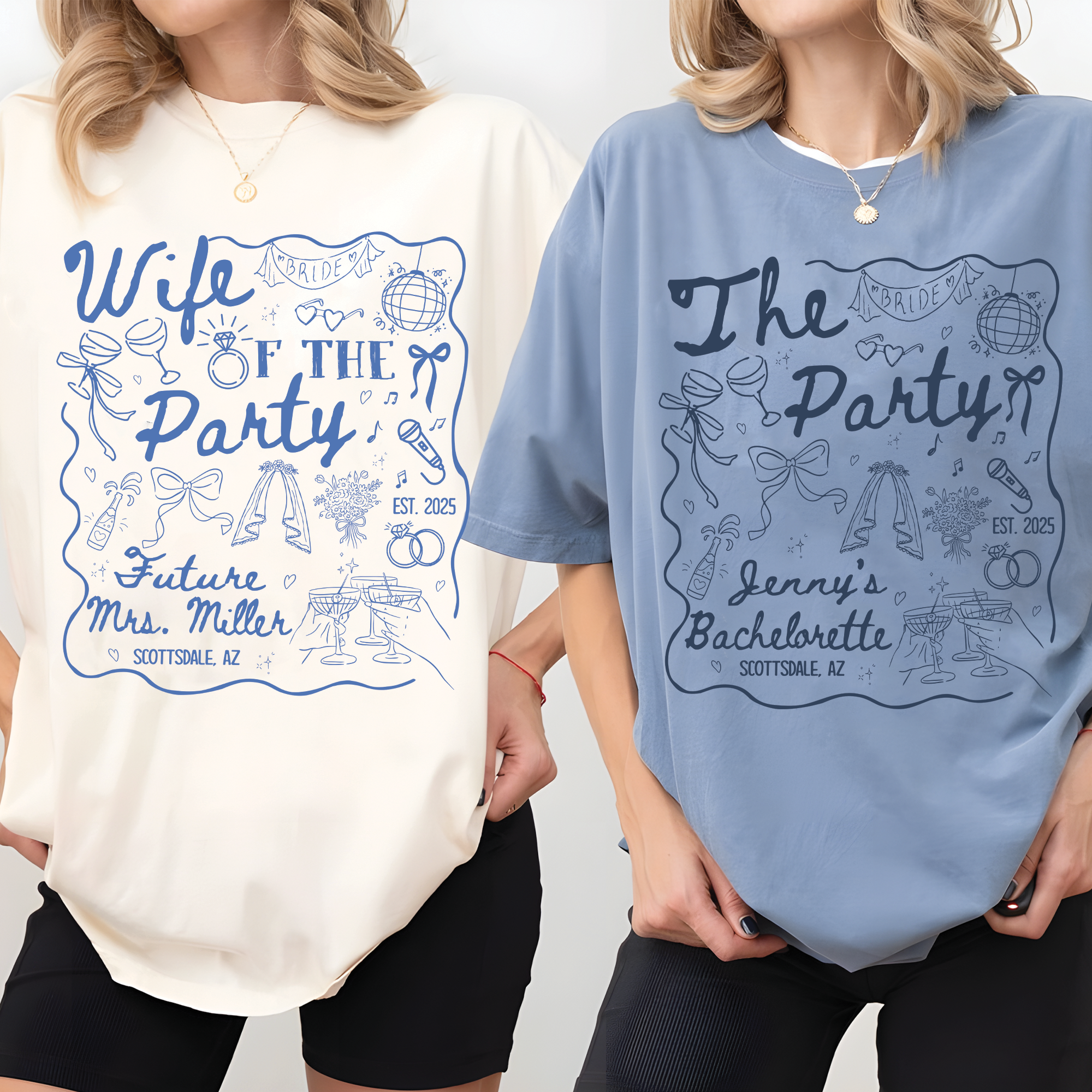 Wife of The Party Bachelorette Party Matching Shirt Wife of The Party Bachelorette Party Matching Shirt - Image 4