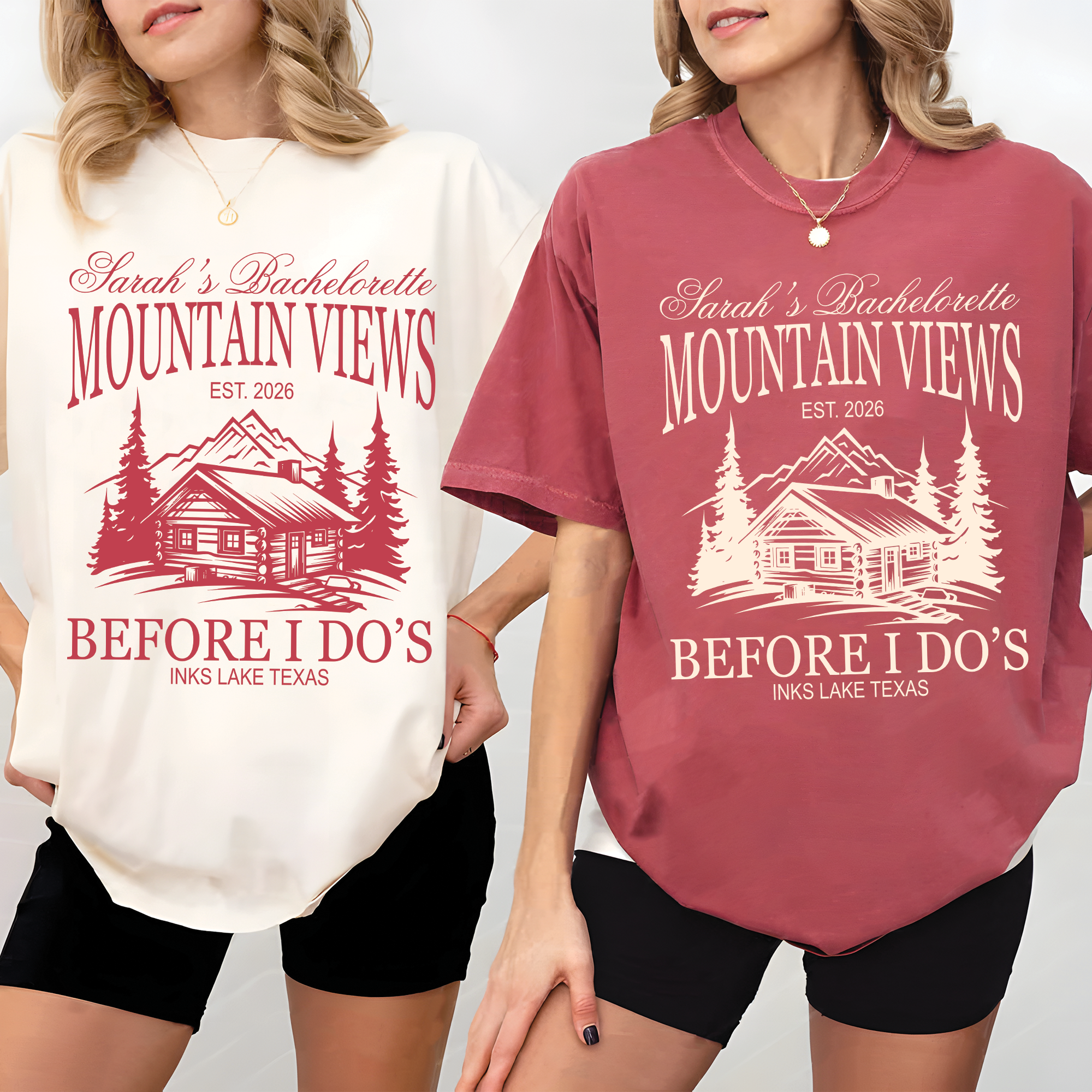 Custom Camp Bachelorette Shirt, Mountain Views Before I Do Shirt Custom Camp Bachelorette Shirt, Mountain Views Before I Do Shirt - Image 4