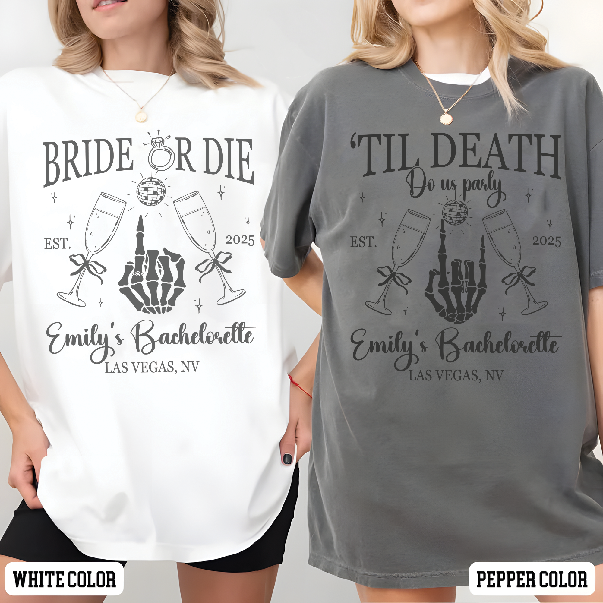 Bride Or Die Halloween Bachelorette Shirt Bride Or Die Halloween Bachelorette Shirt - Image 4