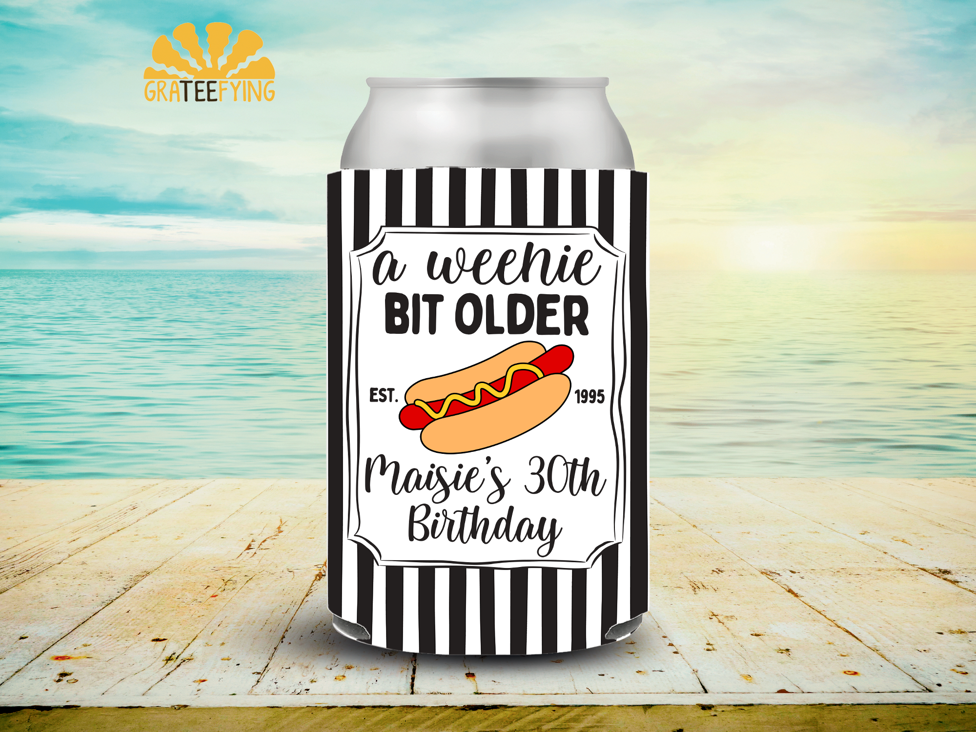 A Weenie Bit Older Birthday Can Cooler A Weenie Bit Older Birthday Can Cooler - Image 4