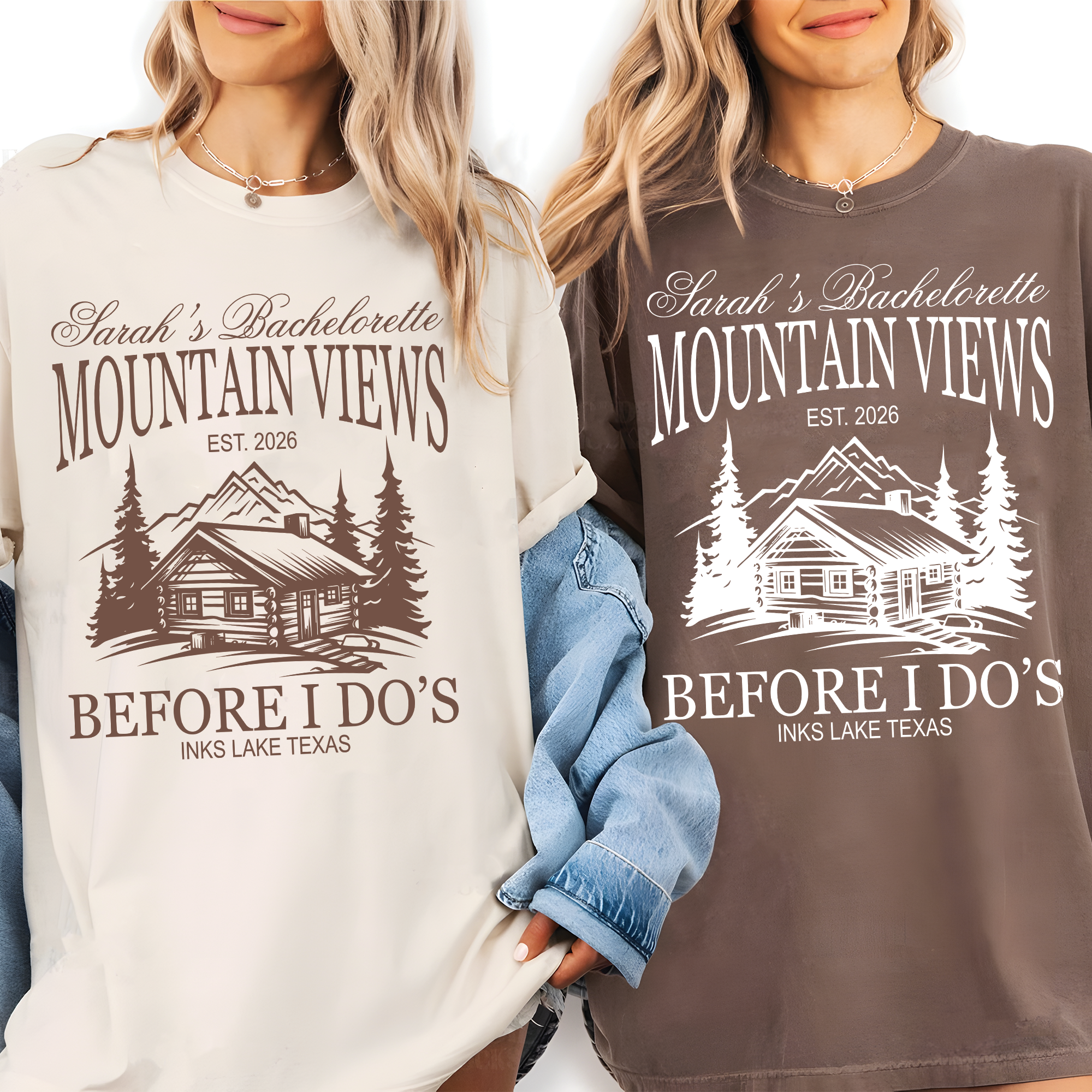 Custom Camp Bachelorette Shirt, Mountain Views Before I Do Shirt Custom Camp Bachelorette Shirt, Mountain Views Before I Do Shirt - Image 5