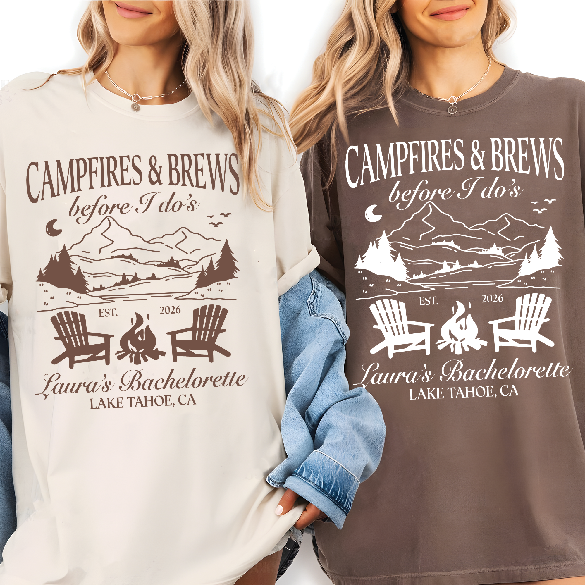 Campfires and Brews Before I Dos Shirt, Bach Party Matching Shirt Campfires and Brews Before I Dos Shirt, Bach Party Matching Shirt - Image 5