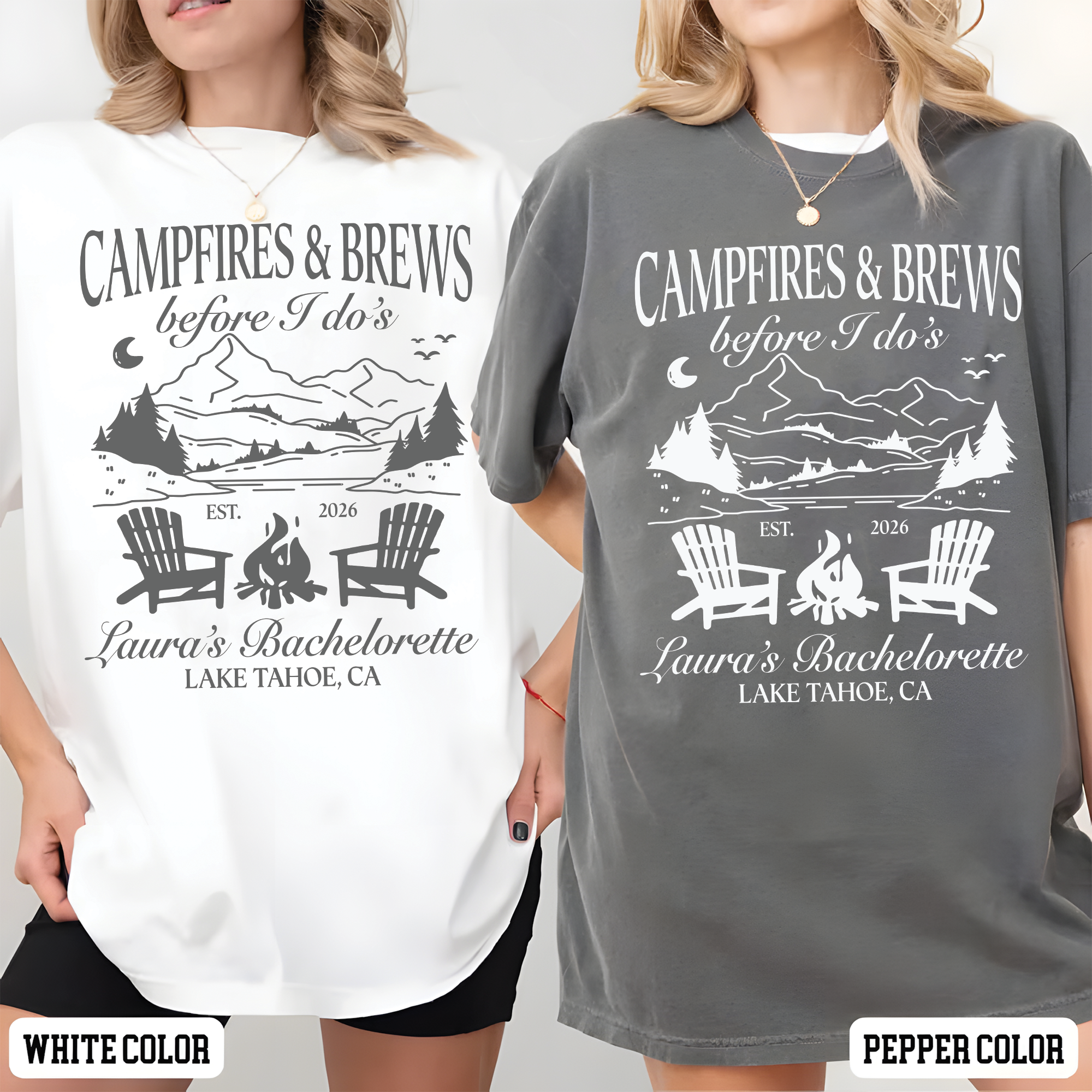 Campfires and Brews Before I Dos Shirt, Bach Party Matching Shirt Campfires and Brews Before I Dos Shirt, Bach Party Matching Shirt - Image 6