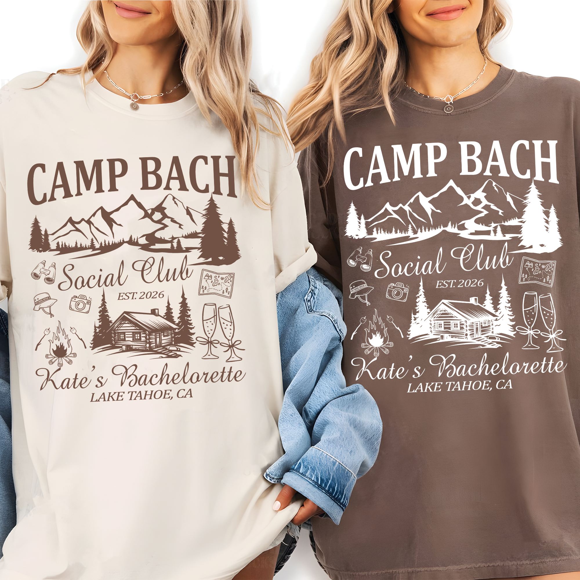 Custom Camp Bachelorette Shirt, Bach Party Matching Shirt Custom Camp Bachelorette Shirt, Bach Party Matching Shirt - Image 6