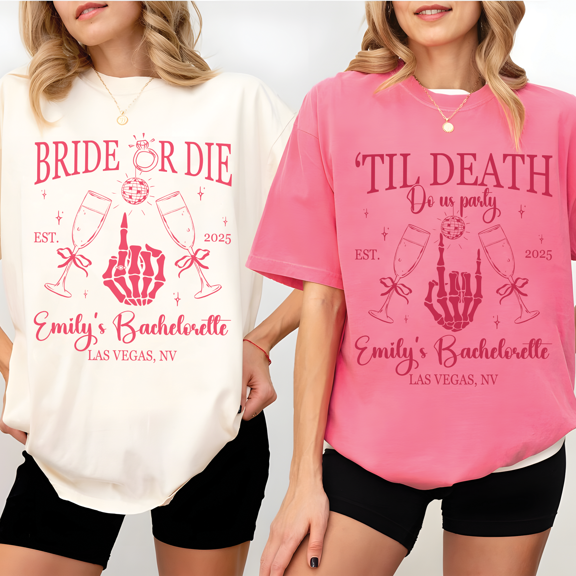 Bride Or Die Halloween Bachelorette Shirt Bride Or Die Halloween Bachelorette Shirt - Image 7