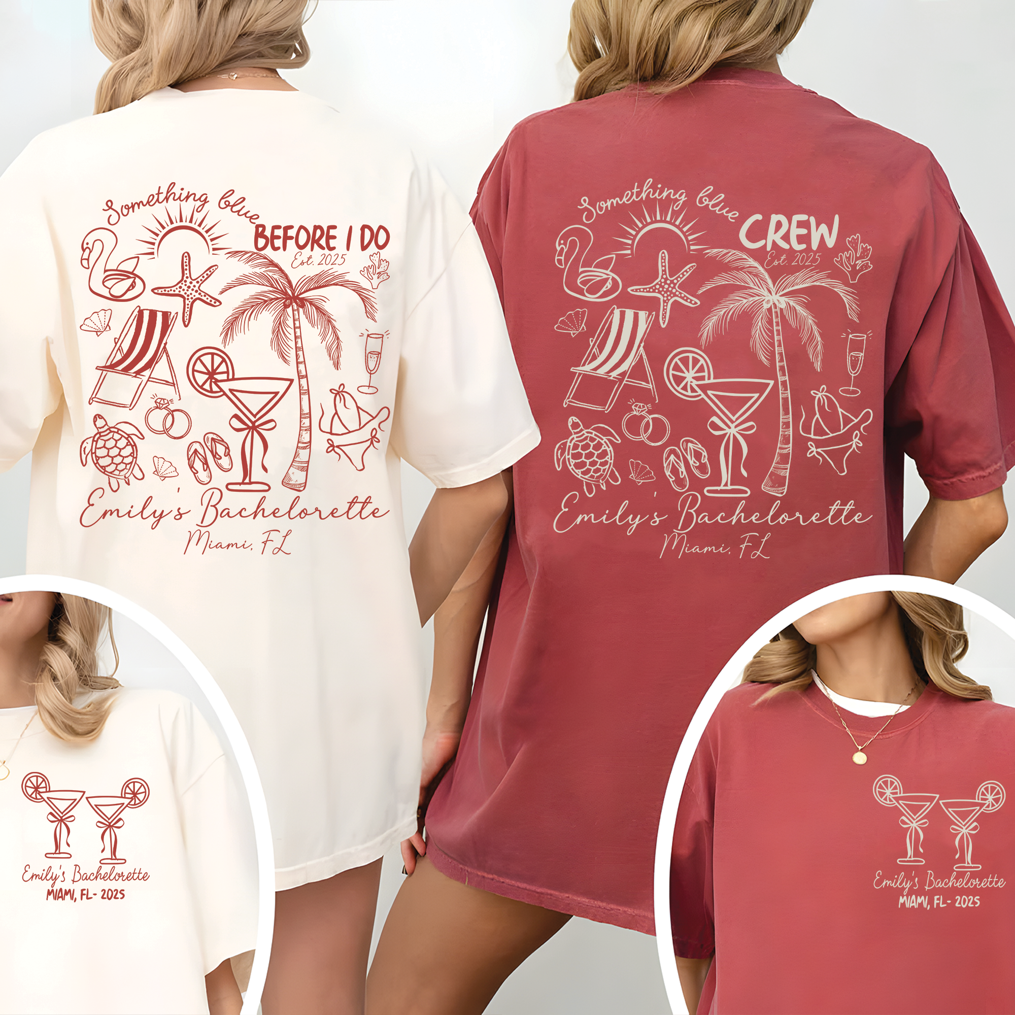 Something Blue Before I Do Shirt, Custom Beach Bachelorette Shirt Something Blue Before I Do Shirt, Custom Beach Bachelorette Shirt - Image 2