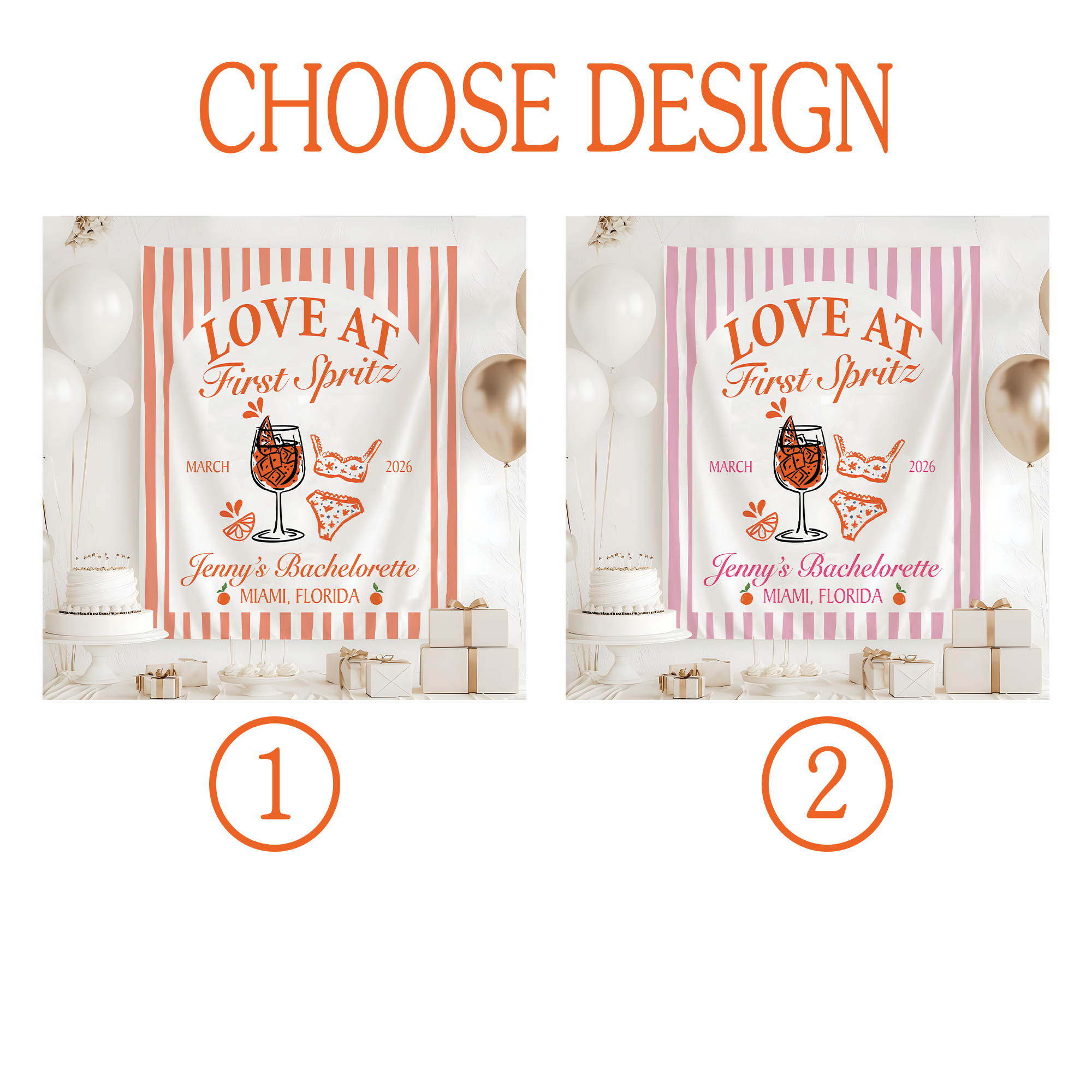 Love At First Spritz Bachelorette Tapestry, Aperol Spritz Bachelorette Banner Love At First Spritz Bachelorette Tapestry, Aperol Spritz Bachelorette Banner - Image 5