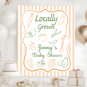 Locally Grown Baby Shower Party Tapestry