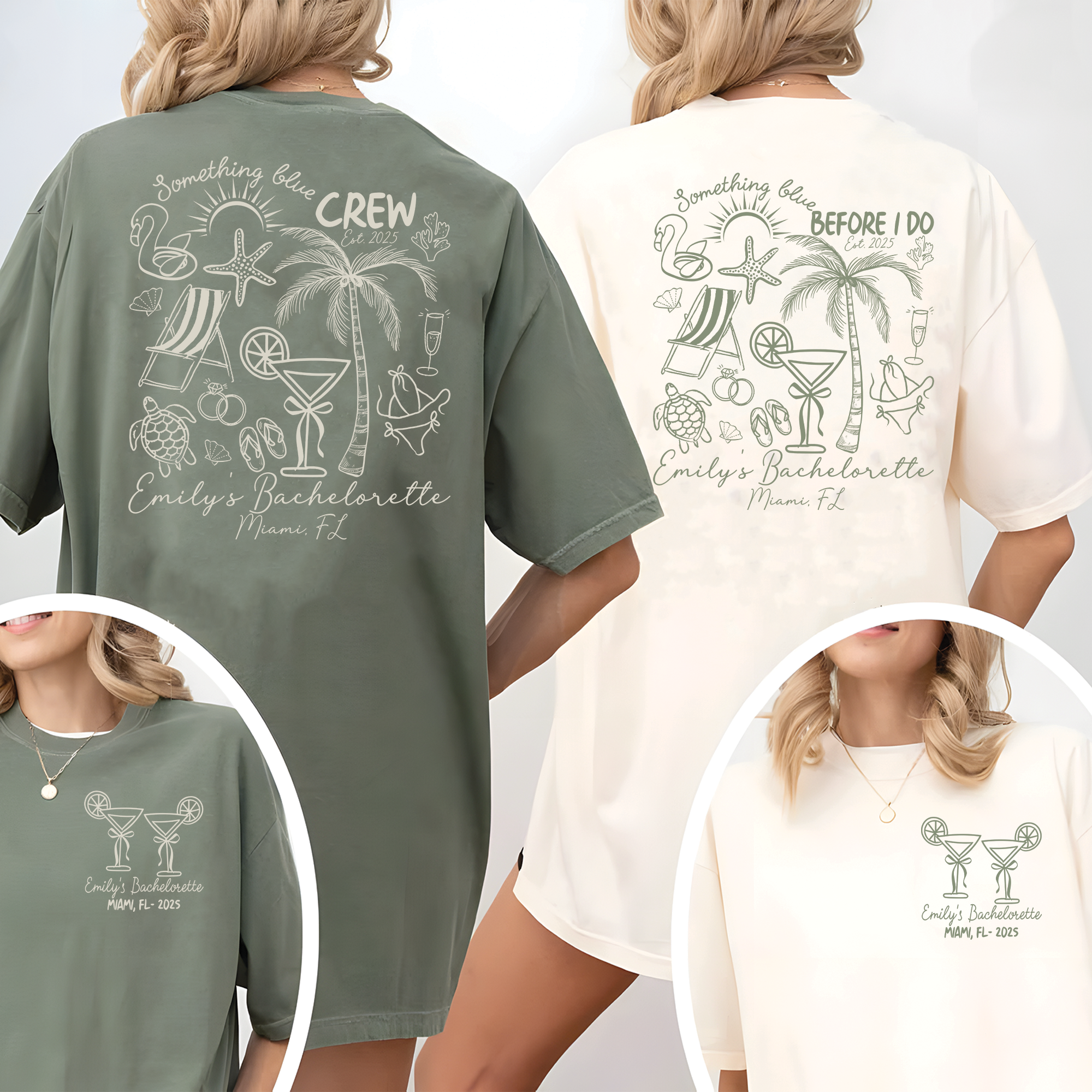 Something Blue Before I Do Shirt, Custom Beach Bachelorette Shirt Something Blue Before I Do Shirt, Custom Beach Bachelorette Shirt - Image 4